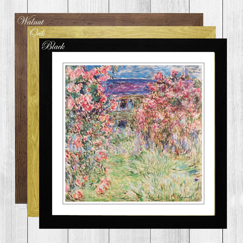 Claude Monet - Single Picture Frame Painting, Oak