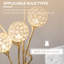 155.97 H cm Polished Tree Floor Lamp