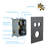 12 Inch Square Dual Shower Head Wall Mounted Matte Black System, - Scald Balanced, 360 Adjustable  Thin Rainfall Shower, Handheld For Personalized Use With Balanced Valve, Rotation, Easy To-125518240