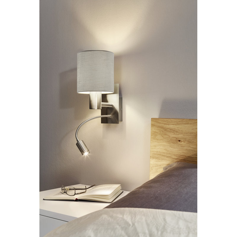 Bedsworth LED Armed Sconce, Taupe