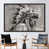 Black Floater Framed
