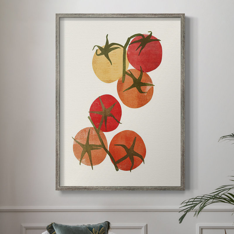 «Organic Veg IV», reproduction encadrée - bois massif, H 11 po x l 9 po