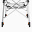 Table de camping pliante argentée en aluminium, plateau de table de 35,4 pouces de large avec hauteur réglable, structure en acier sans soudure stable, fonction de table de pique-nique roulante, réglable