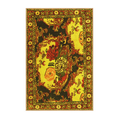 Tapis traditionnels jaunes 1186