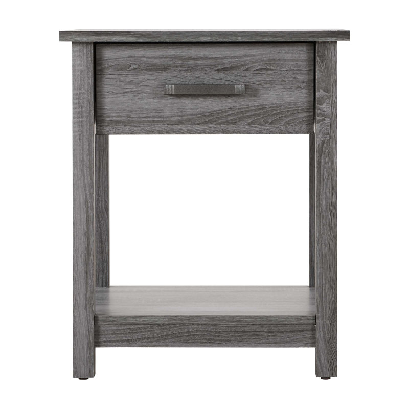 Chic Contemporary Nightstand, Gray