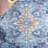 Wintress Orlando Felt/Velvet/Laminated Film Machine Washable Southwestern Rug in Light Blue/Navy-1892300024