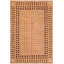 Tapis géométrique beige / noir en laine noué à la main à motif géométrique 5 pi 10 po x 8 pi 9 po Baccio