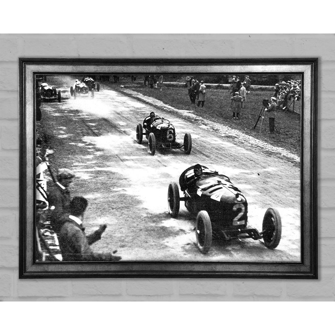 Vintage Formula One Crowd - Einzelner Bilderrahmen Kunstdrucke