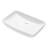 24"X15" White Ceramic Rectangular Vessel Bathroom Sink