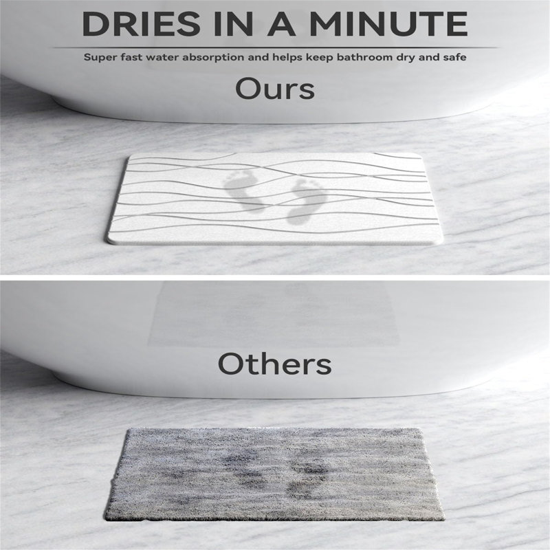 Diatomaceous Non-Slip Bath Mat