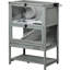 Grande maison de hamster en bois avec rangement et bascule, H 35,5 po, pour 2 hamsters, aire de jeux grise, grande