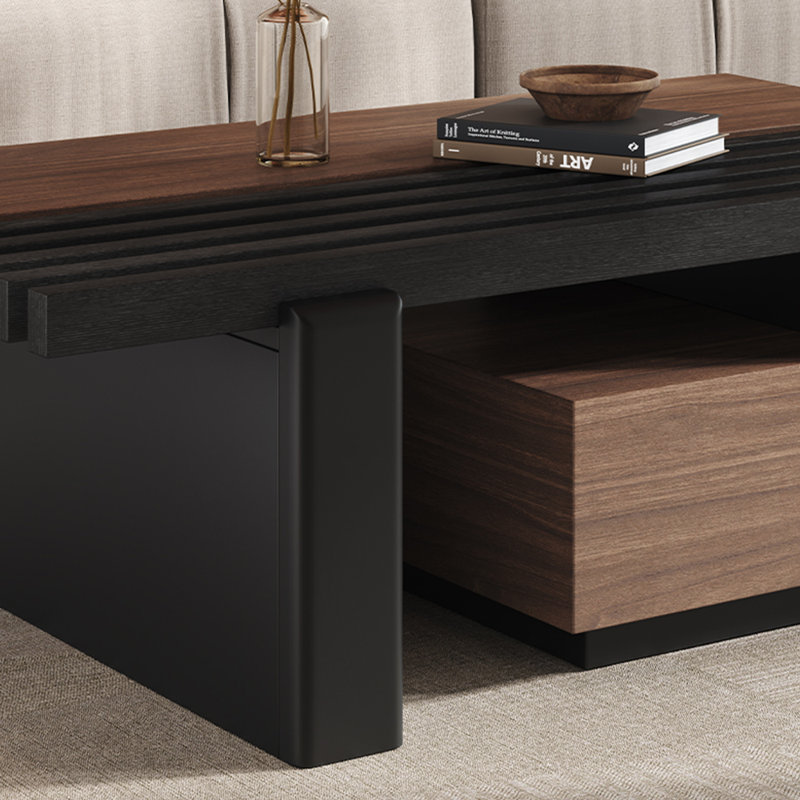 Medieval-style extendable coffee table