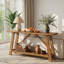 160 cm W Solid Wood Top Console Table