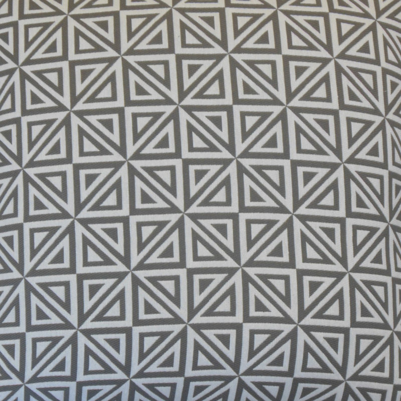 Coussin décoratif géométrique Inaya, Hauteur (20 po) x largeur (20 po), Colombe
