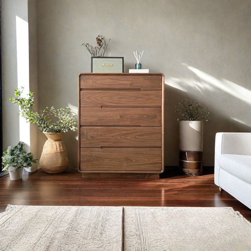 Armoire de rangement en noyer noir