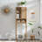 Riccio Freestanding Over The Toilet Storage Cabinet with Sliding Fluted Door Adjustable Shelf-903488449