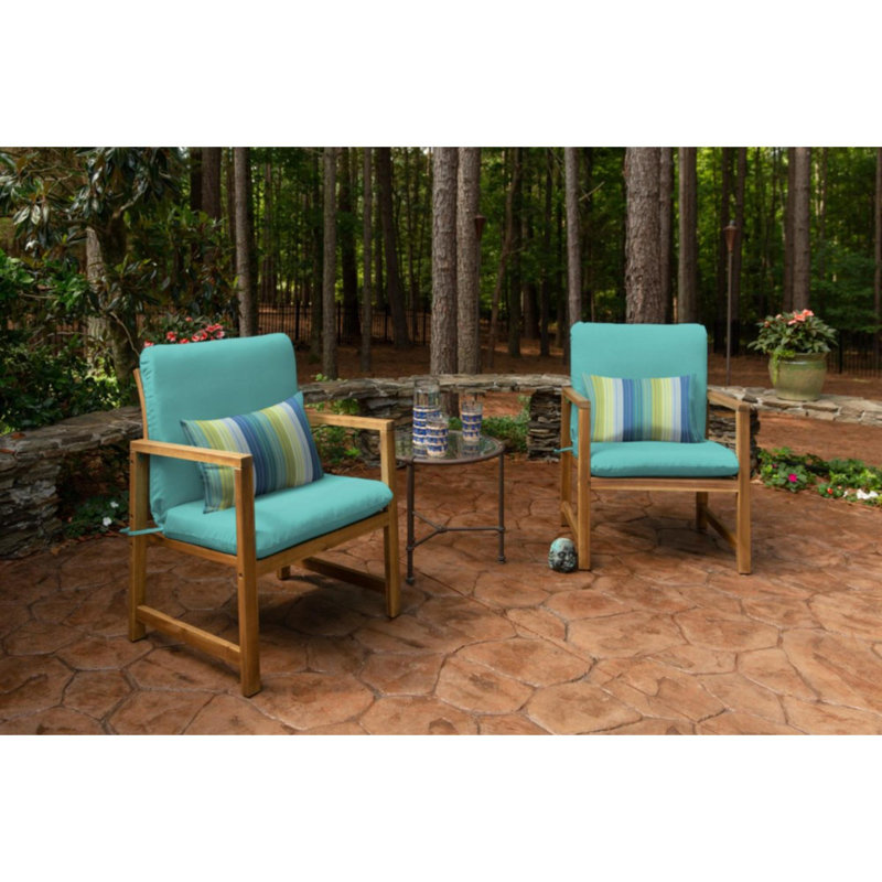 Coussin de chaise club d'extérieur Casual Aruba, Toile Aruba Sunbrella®