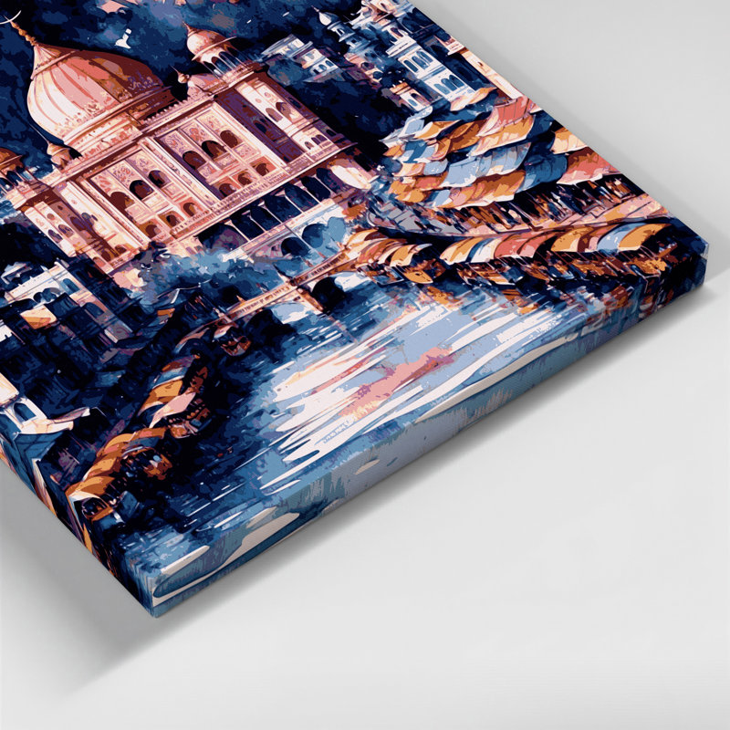 Art mural sur toile, cités, villes, Dhaka, H 20 po x l 24 po