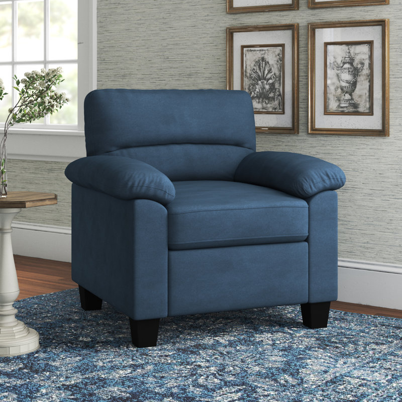 Marionville Upholstered Club Chair, Blue