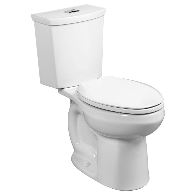 American Standard H2Option 1.28 Gallons GPF Elongated Comfort Height Floor Mounted Kit (Seat Not Included), White
