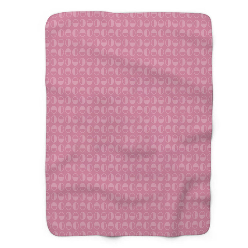 Couverture sherpa rose 1 pièce, L 50 po x L 60 po