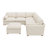 Abramson L-Shaped Corner Sectional Modular Reversible Sofa Cloud Couch-1298094613