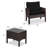 Earlville 2 - Person Patio Conversation Set with Cushions-983923365