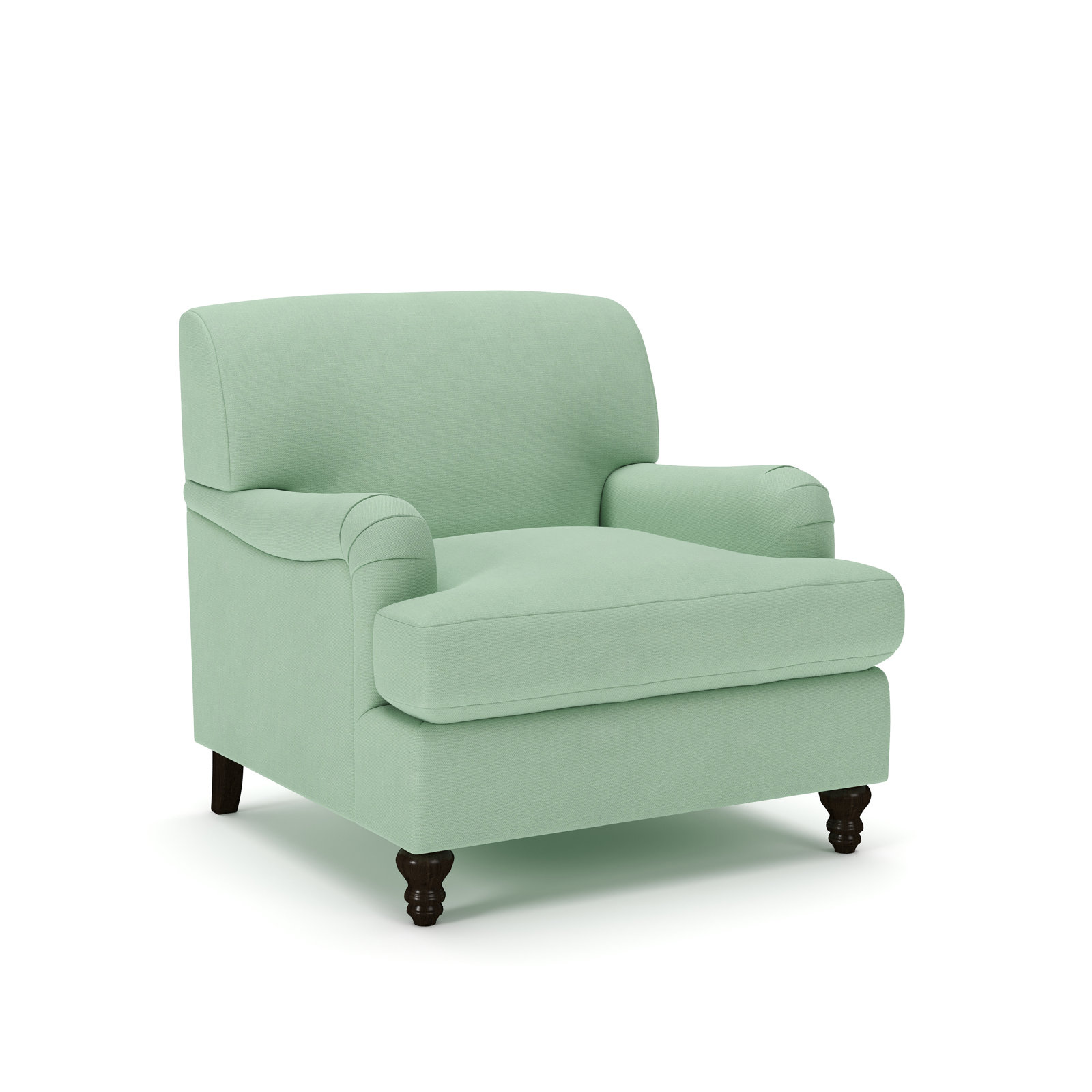 Walters Tight Back Armchair, Bayou Spray Canvas