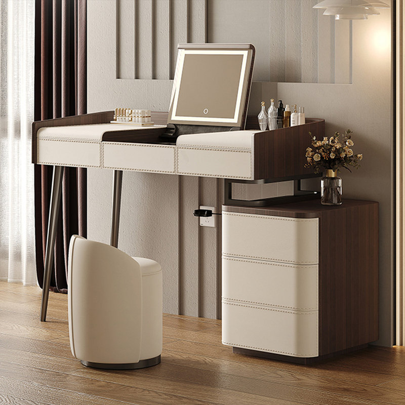 Makeup Vanity with Light mirror,5 drawers