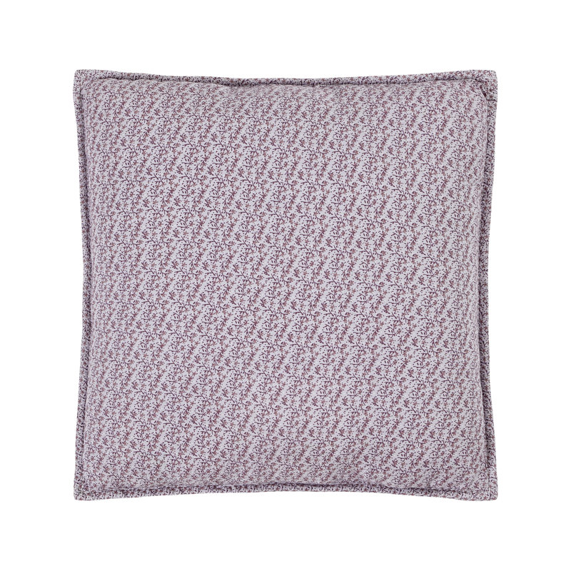 Gwen Floral Embroidered Square Throw Pillow