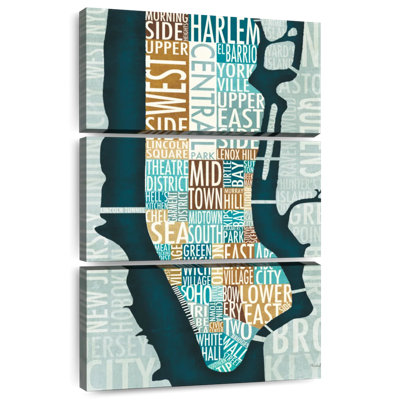 Carte Aliaz Manhattan bleu-brun