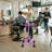 Utility Cart with Wheels Adjustable Height Storage Cart with Tray Rolling craft cart-106892584