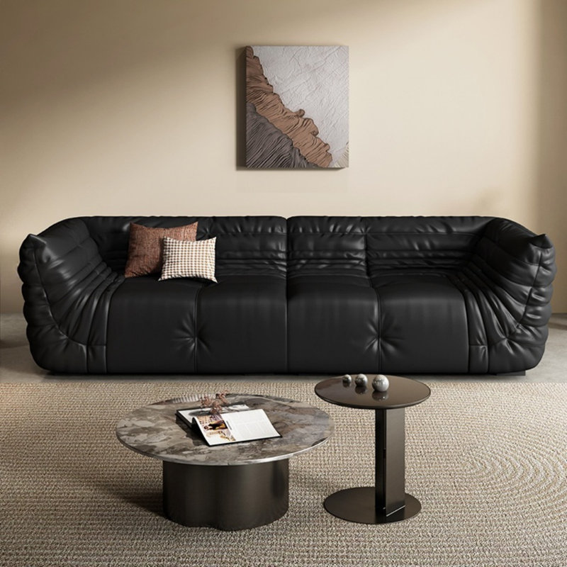 Black Creative Sofa, 25.98" H x 110.24" W x 37.4" D