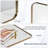 Inse Modern Rounded Rectangle Bathroom Vanity Mirror | Stainless Steel Frame-1618206957-1632153609