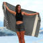 Serviette de plage en coton Astrea-69531110
