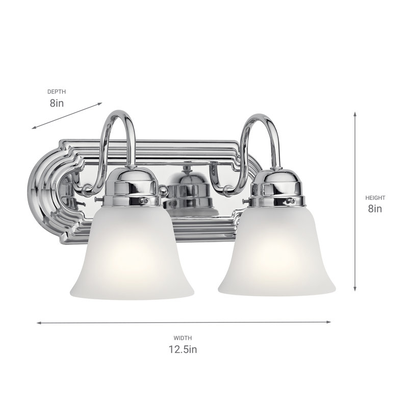 Naughton 2 - Light Dimmable Vanity Light, Chrome