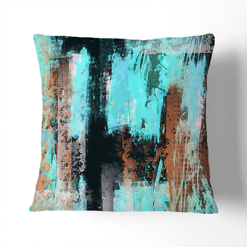 Abstract Square Throw Cushion, 40 x 40 cm