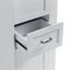 Grande armoire de rangement moderne - compartiment inclinable, tablettes réglables, capacité de 80 lb, charnières à fermeture en douceur, poignées en alliage d'aluminium, parfait pour la salle de bain et l'organisation-949248541