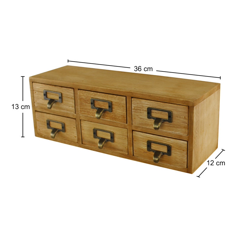 Devries Wood Desk Organiser