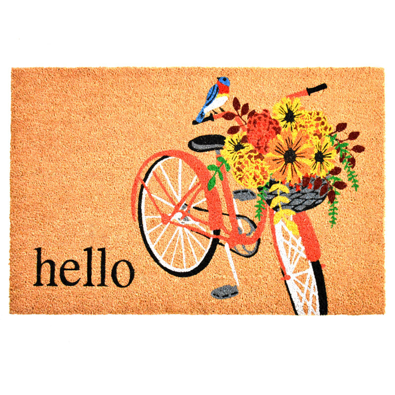 Vélo floral , L 24 po x L 36 po