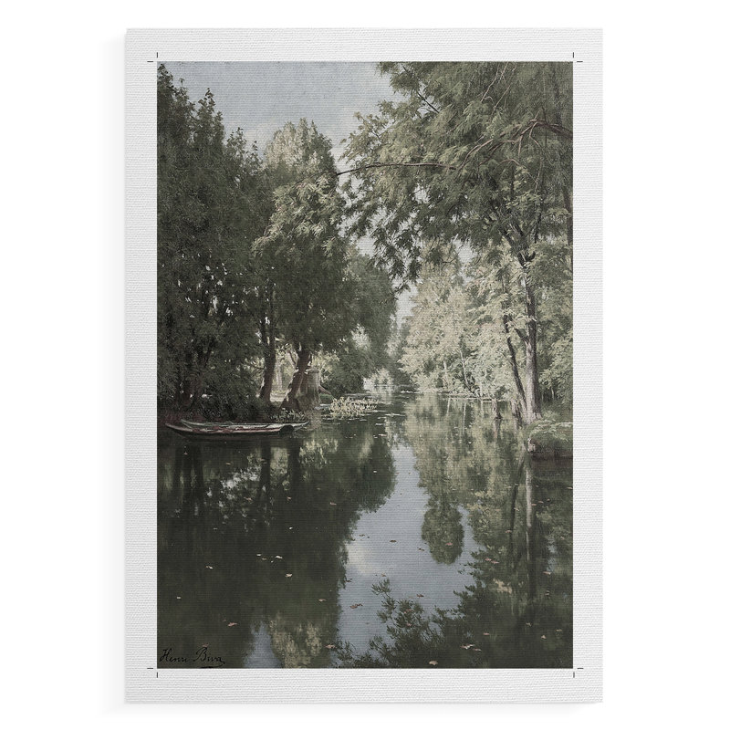 Paysage rétro XLI - impression sur toile seulement - non encadrée, H 48 po x l 32 po