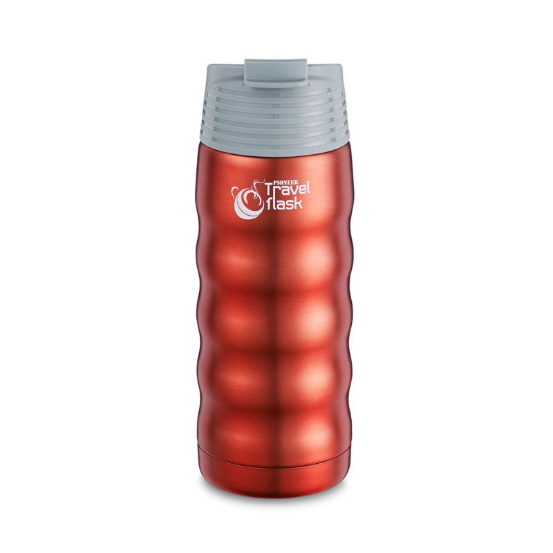 Pioneer Stainless Steel Travel Mug, Metallic Red