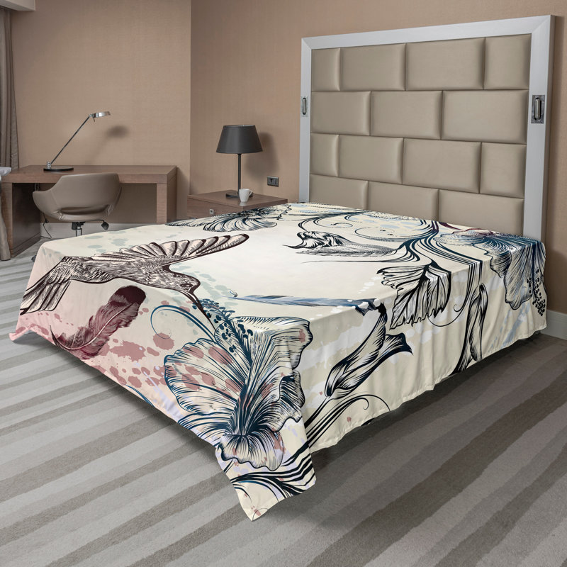 Drap-housse Ambesonne, Drap plat pour très grand lit californien