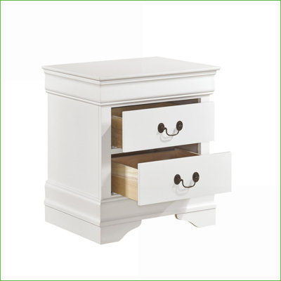Table de chevet 2 tiroirs Traditional