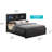Transitional Black King Storage Bed