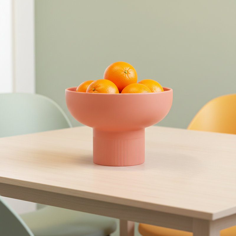 Bol en céramique Tip Top XL, 8" H x 12" W x 12" D, Orange