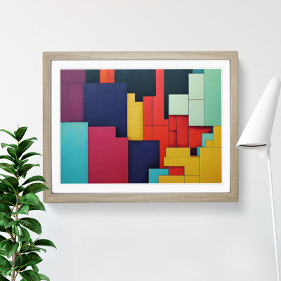 Abstract Block Colour Vol.4 - Framed Print