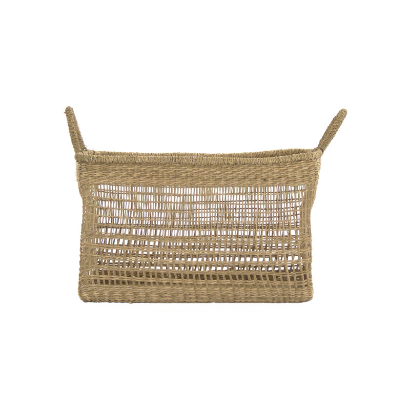 Panier en osier, H 10,5 po x l 17,5 po x P 12,75 po