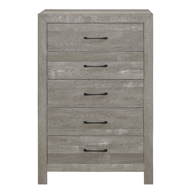 Commode 1 pièce avec tiroirs de rangement, Gris