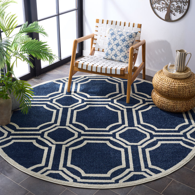Tapis géométrique Amherst Performance, Rond 7 pi